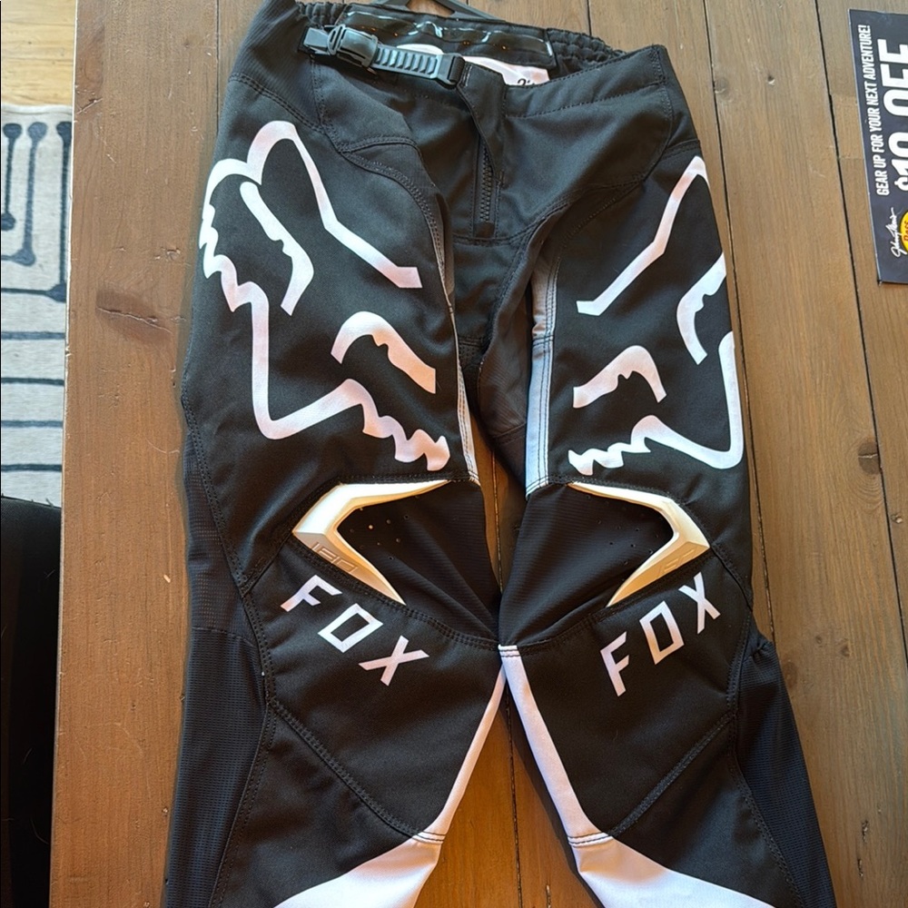 Fox Kids Black and White Graphic Pants